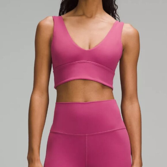 NWT Lululemon Align V-Neck Bra *A/B Cup, Sz 6, Washed Mauve